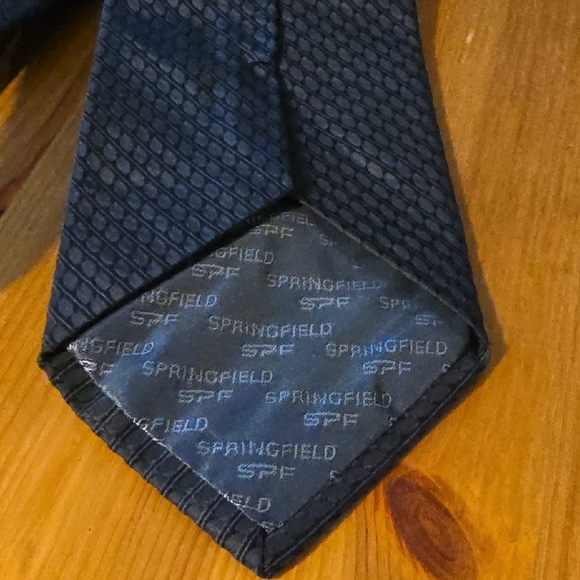Springfield Black Textured Tie - Picture 2 of 10